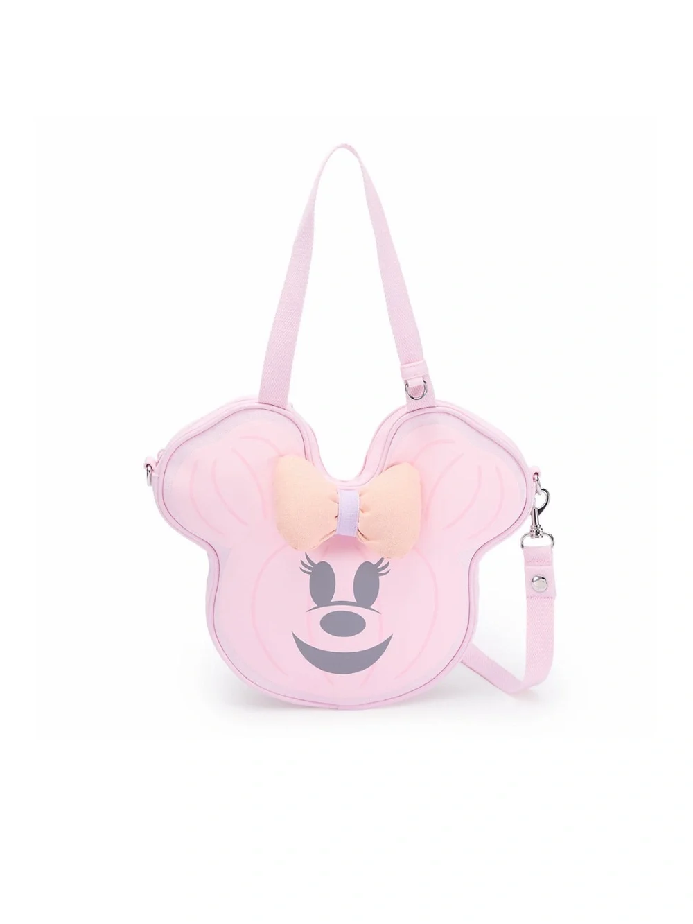 Disneyland Pink Halloween Minnie Mouse Bow Crossbody Bag